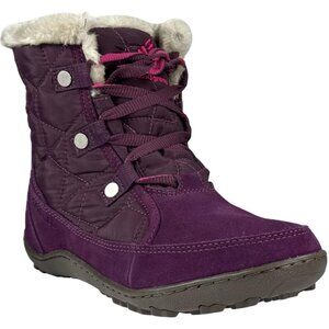 Columbia Powder Summit Shorty Waterproof Insulated OmniGrip Boots - 8.5 - Maroon